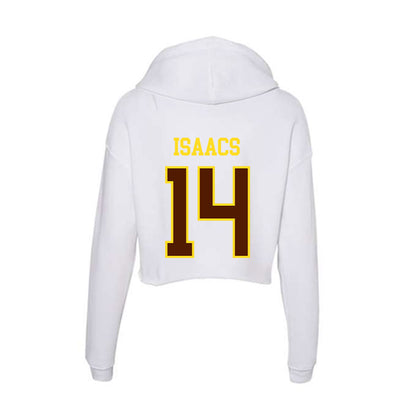 Western Michigan - NCAA Baseball : Jackson Isaacs - Women's Crop Fleece Hoodie-1