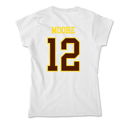 Western Michigan - NCAA Football : Dillon Moore - Soft Style Women’s T-Shirt-1