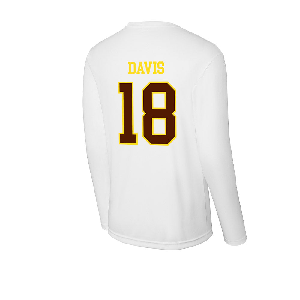 Western Michigan - NCAA Football : Micah Davis - Activewear Long Sleeve T-Shirt-1