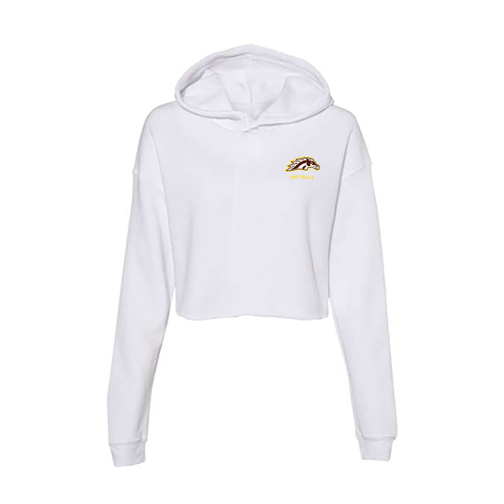 Western Michigan - NCAA Softball : Micaela Booth - Women's Crop Fleece Hoodie-0