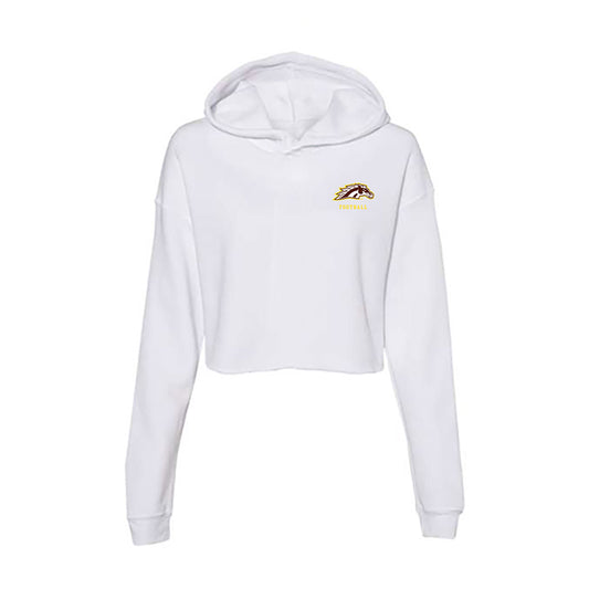 Western Michigan - NCAA Football : Spencer Beckeman - Women's Crop Fleece Hoodie-0