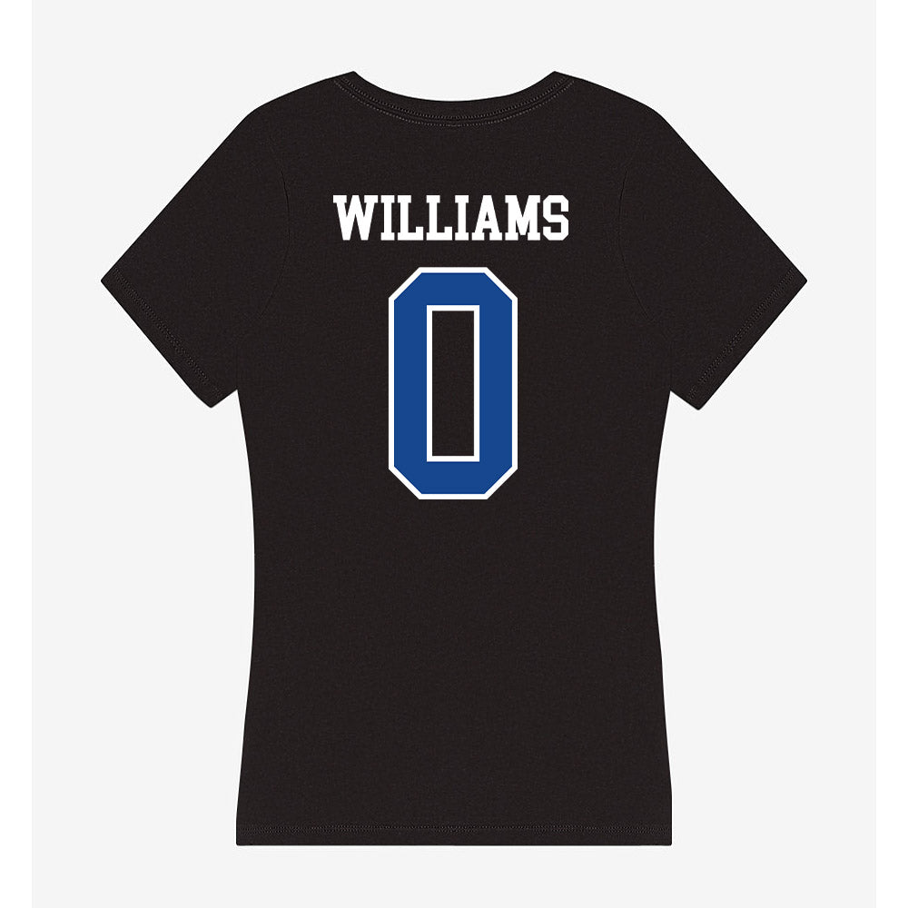 Hampton - NCAA Men's Basketball : Kody Williams - Classic Shersey Women's V-Neck T-Shirt-1