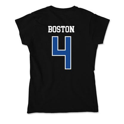 Hampton - NCAA Women's Basketball : Arlisha Boston - Classic Shersey Soft Style Women’s T-Shirt-1