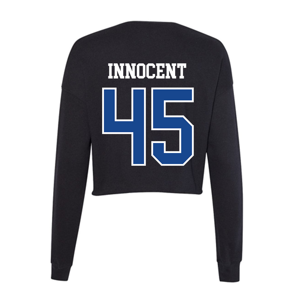 Hampton - NCAA Football : Mcowens Innocent - Classic Shersey Women's Cropped Crew Fleece-1