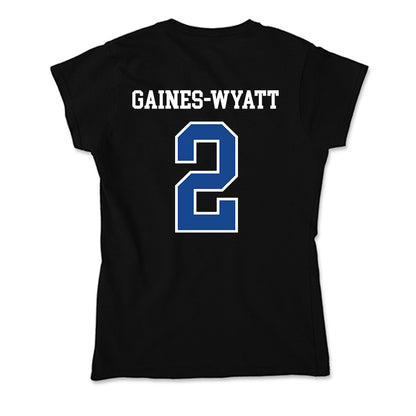 Hampton - NCAA Men's Basketball : Jalyke Gaines-Wyatt - Classic Shersey Soft Style Women’s T-Shirt-1