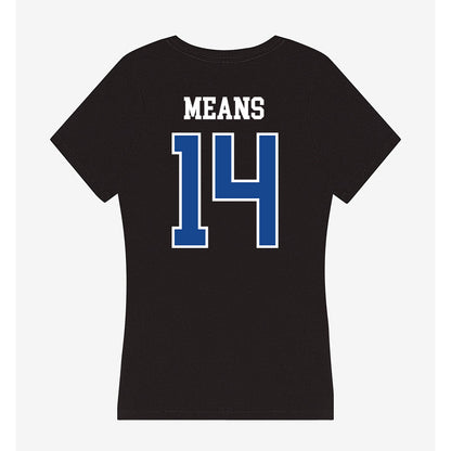 Hampton - NCAA Football : Nare Means - Classic Shersey Women's V-Neck T-Shirt-1