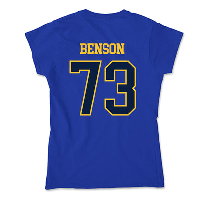 East Tennessee State - NCAA Football : Joshua Benson - Soft Style Women’s T-Shirt-1