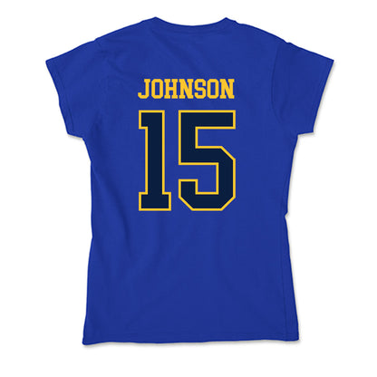 East Tennessee State - NCAA Football : Ewan Johnson - Soft Style Women’s T-Shirt-1