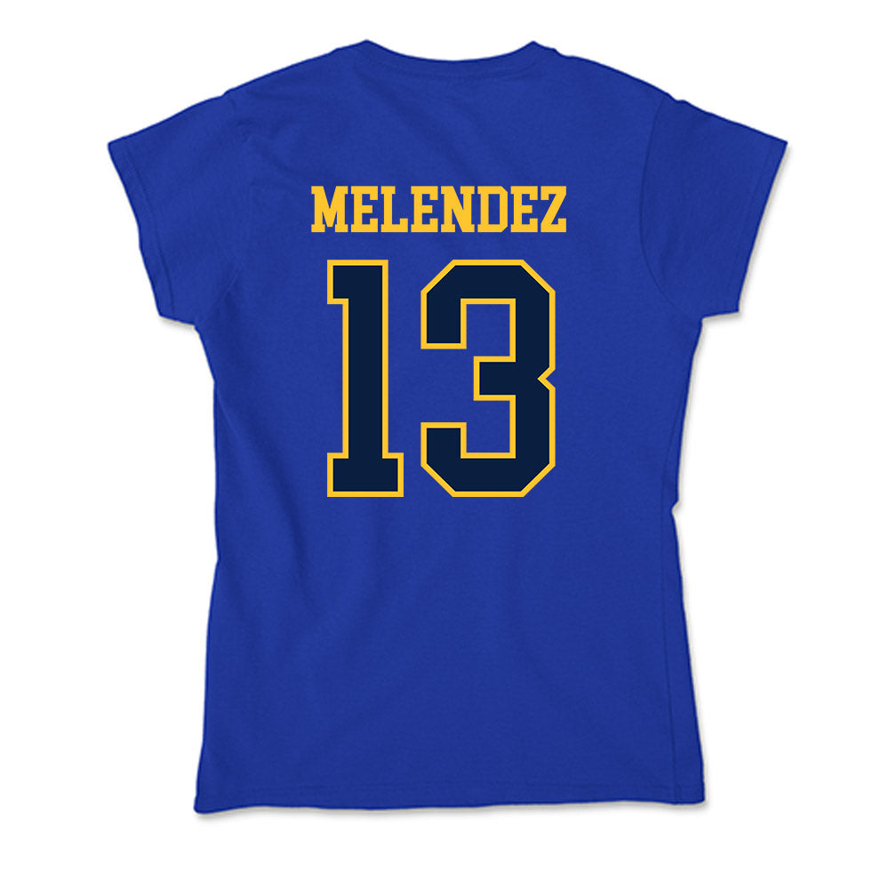 East Tennessee State - NCAA Baseball : Axel Melendez - Soft Style Women’s T-Shirt-1