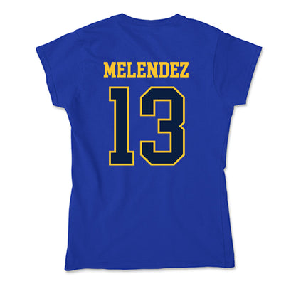 East Tennessee State - NCAA Baseball : Axel Melendez - Soft Style Women’s T-Shirt-1