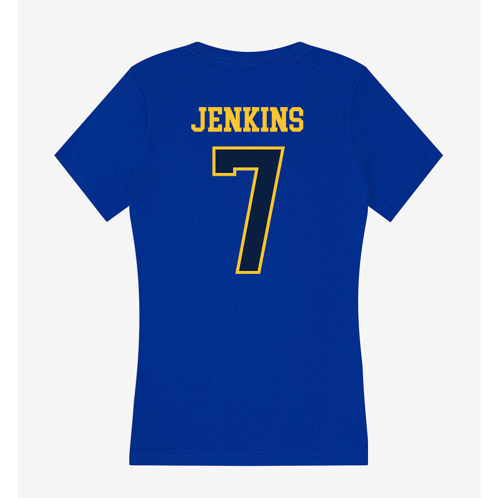 East Tennessee State - NCAA Football : Michael Jenkins - Women's V-Neck T-Shirt-1