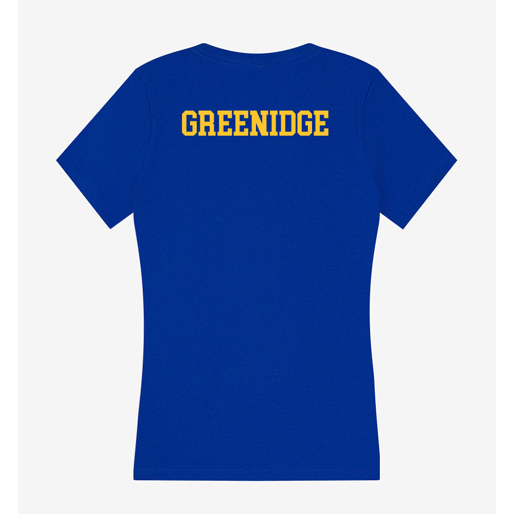 East Tennessee State - NCAA Women's Track & Field : Jasmine Greenidge - Women's V-Neck T-Shirt-1