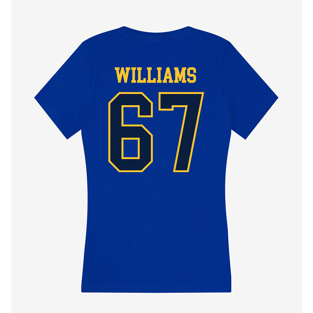 East Tennessee State - NCAA Football : Seth Williams - Women's V-Neck T-Shirt-1