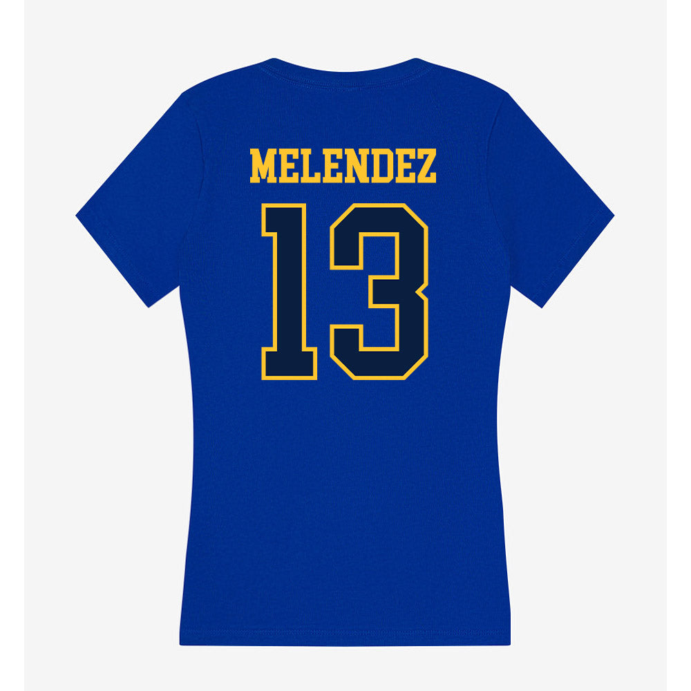 East Tennessee State - NCAA Baseball : Axel Melendez - Women's V-Neck T-Shirt-1