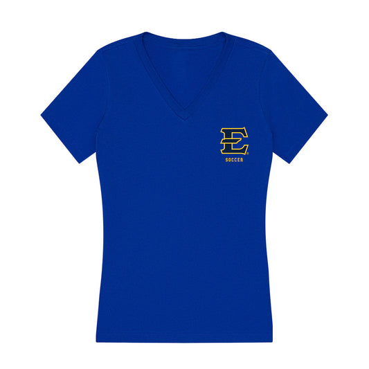 East Tennessee State - NCAA Women's Soccer : Lauren Leslie - Women's V-Neck T-Shirt-0