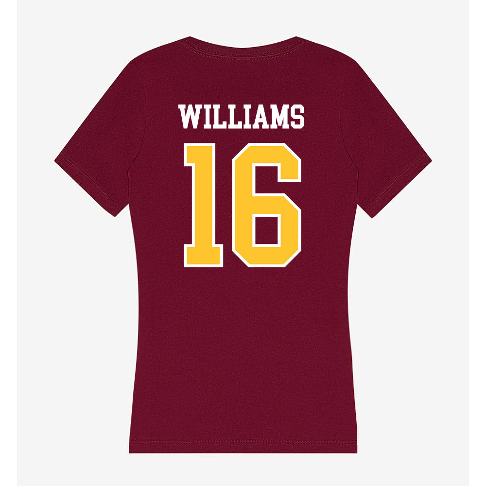 Central Michigan - NCAA Football : Nasir Williams - Women's V-Neck T-Shirt-1