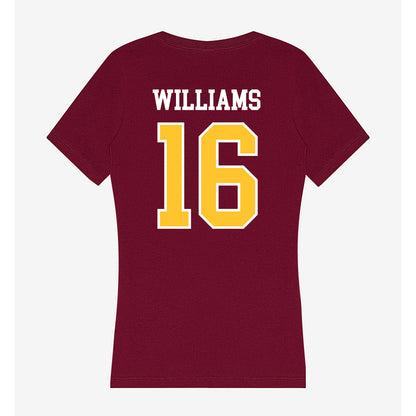 Central Michigan - NCAA Football : Nasir Williams - Women's V-Neck T-Shirt-1