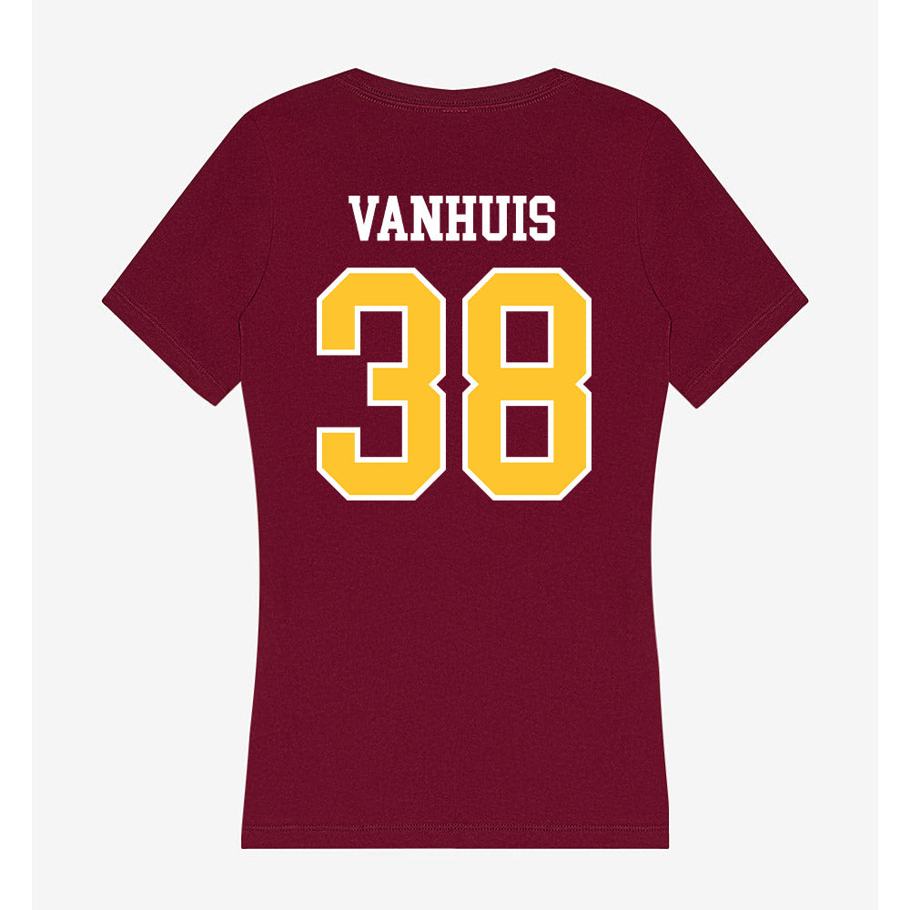 Central Michigan - NCAA Football : Caden VanHuis - Women's V-Neck T-Shirt-1