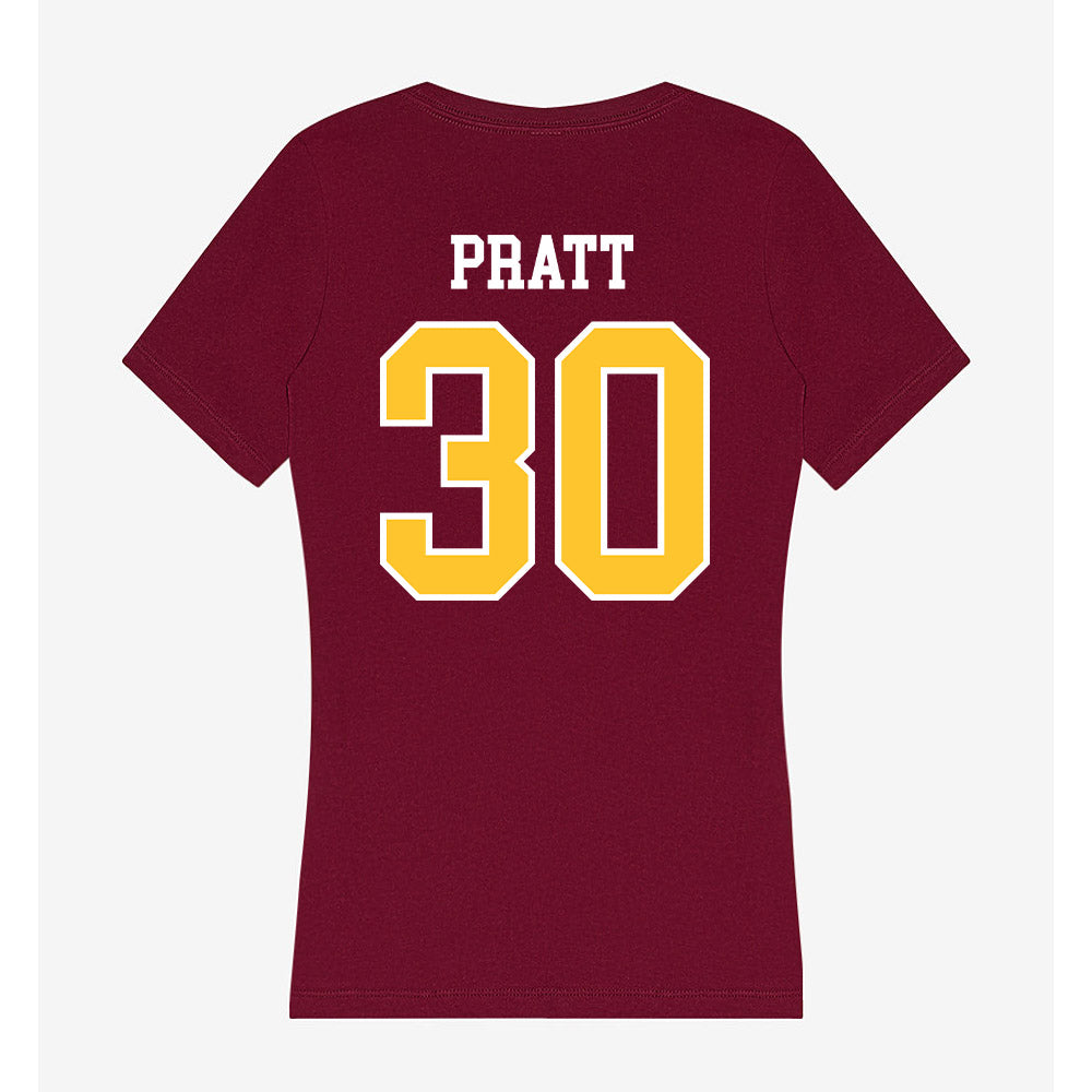 Central Michigan - NCAA Football : Ben Pratt - Women's V-Neck T-Shirt-1