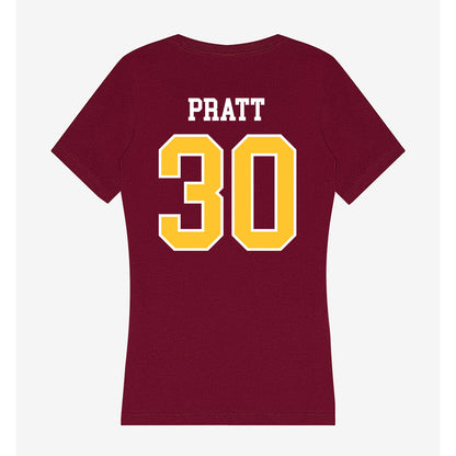 Central Michigan - NCAA Football : Ben Pratt - Women's V-Neck T-Shirt-1