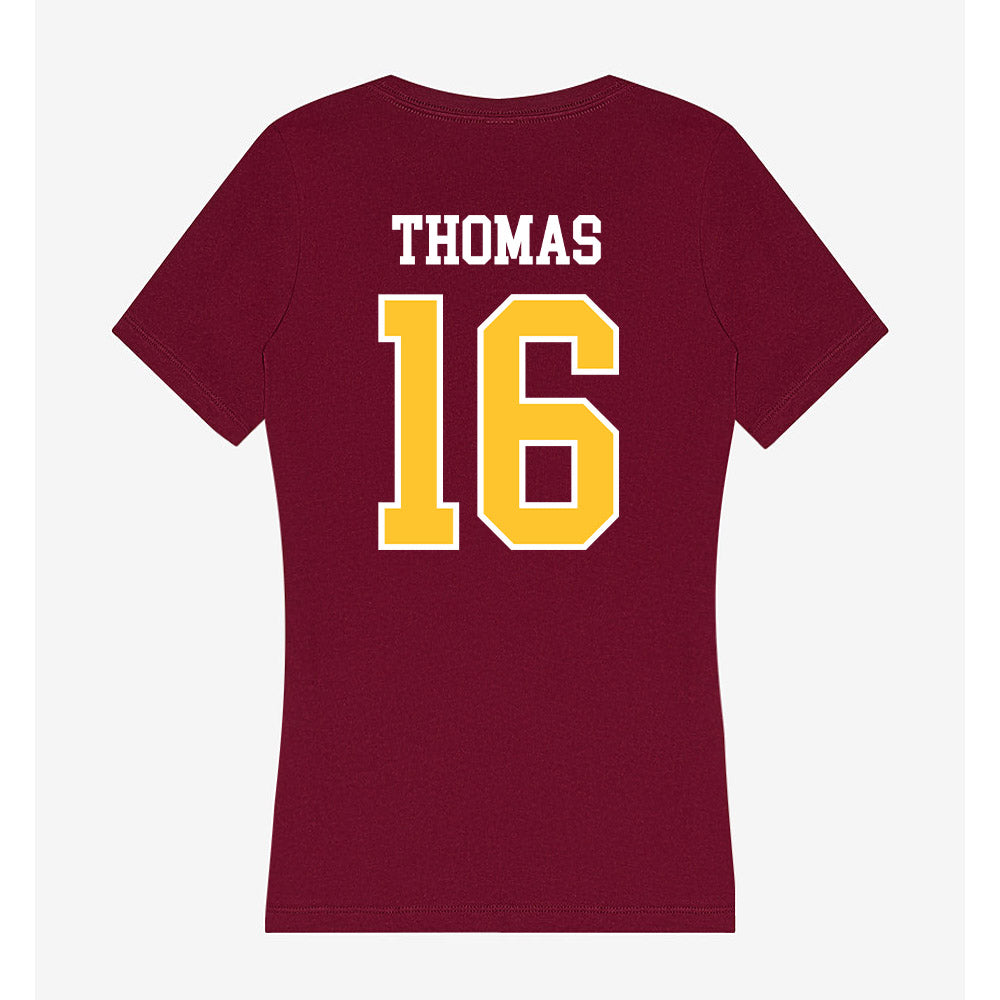 Central Michigan - NCAA Women's Volleyball : Grace Thomas - Women's V-Neck T-Shirt-1