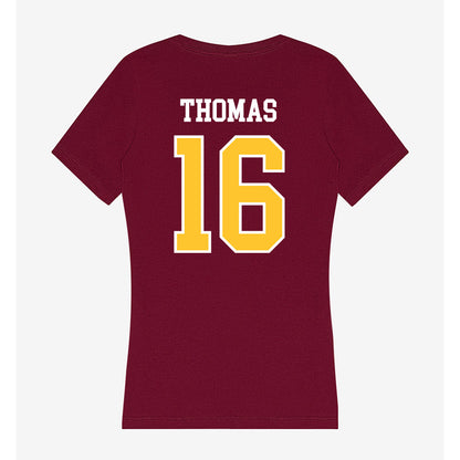 Central Michigan - NCAA Women's Volleyball : Grace Thomas - Women's V-Neck T-Shirt-1