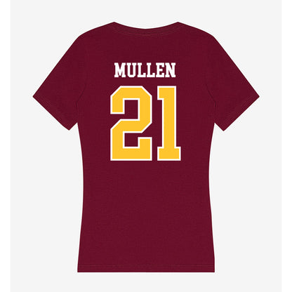Central Michigan - NCAA Men's Basketball : Nick Mullen - Women's V-Neck T-Shirt-1