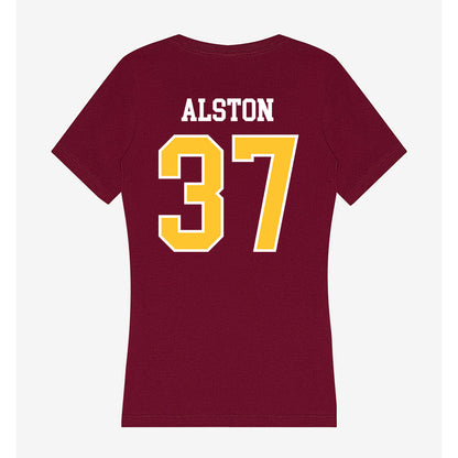 Central Michigan - NCAA Football : Jeremiah Alston - Women's V-Neck T-Shirt-1