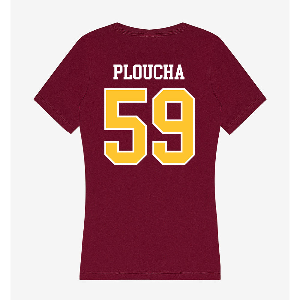 Central Michigan - NCAA Football : Brady Ploucha - Women's V-Neck T-Shirt-1