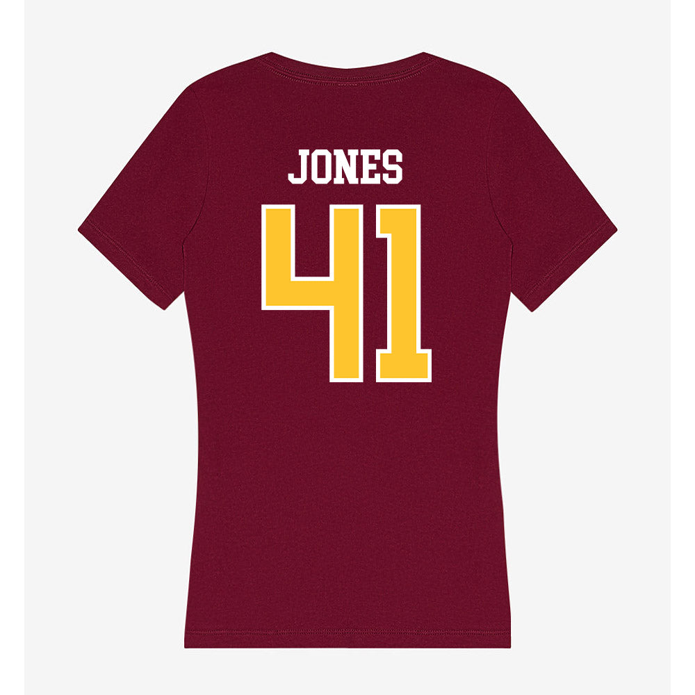 Central Michigan - NCAA Football : Keyton Jones - Women's V-Neck T-Shirt-1