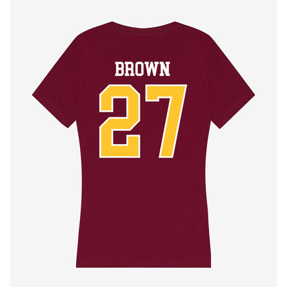 Central Michigan - NCAA Baseball : Jake Brown - Women's V-Neck T-Shirt-1