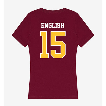 Central Michigan - NCAA Women's Lacrosse : Margaret English - Women's V-Neck T-Shirt-1
