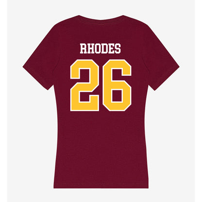 Central Michigan - NCAA Football : Cairo Rhodes - Women's V-Neck T-Shirt-1