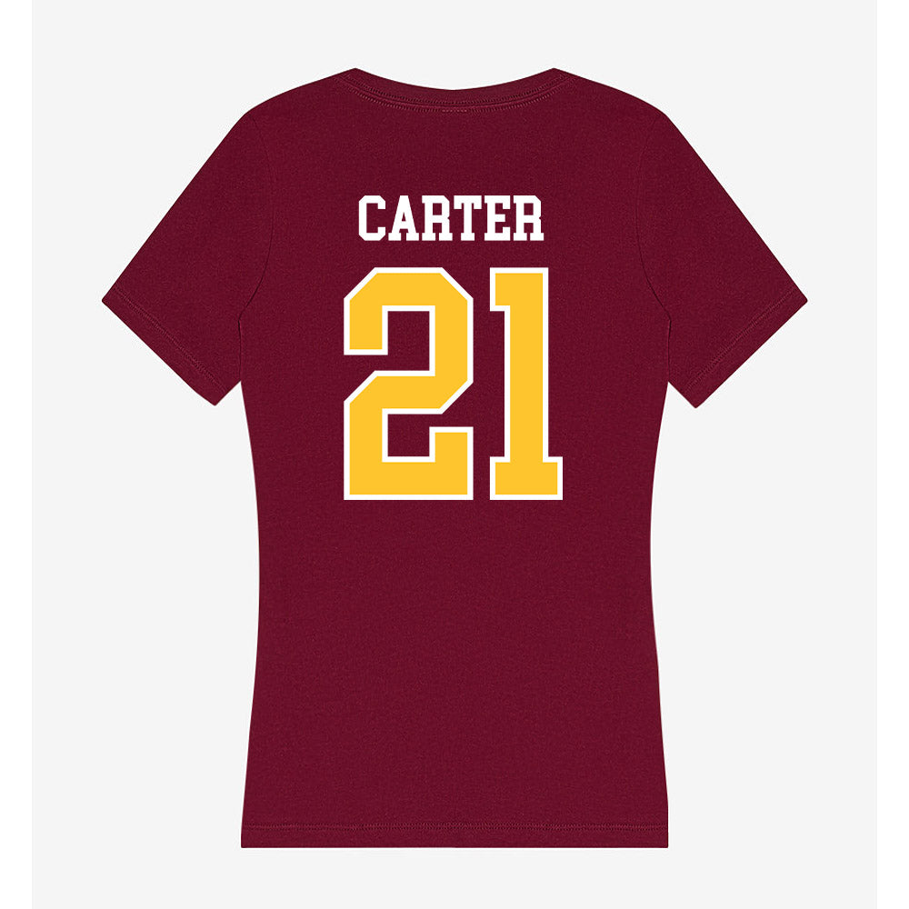 Central Michigan - NCAA Softball : Alexa Carter - Women's V-Neck T-Shirt-1
