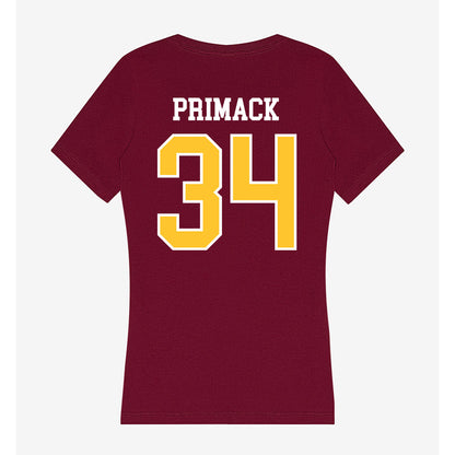 Central Michigan - NCAA Women's Soccer : Taylor Primack - Women's V-Neck T-Shirt-1