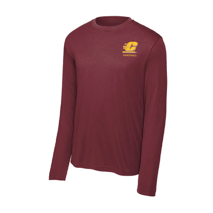 Central Michigan - NCAA Men's Basketball : Nathan Claerbaut - Activewear Long Sleeve T-Shirt-0