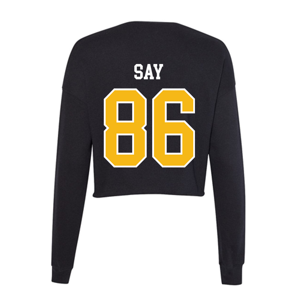 Northern Arizona - NCAA Football : Kody Say - Women's Cropped Crew Fleece-1