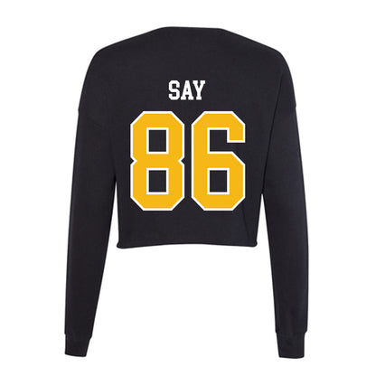 Northern Arizona - NCAA Football : Kody Say - Women's Cropped Crew Fleece-1