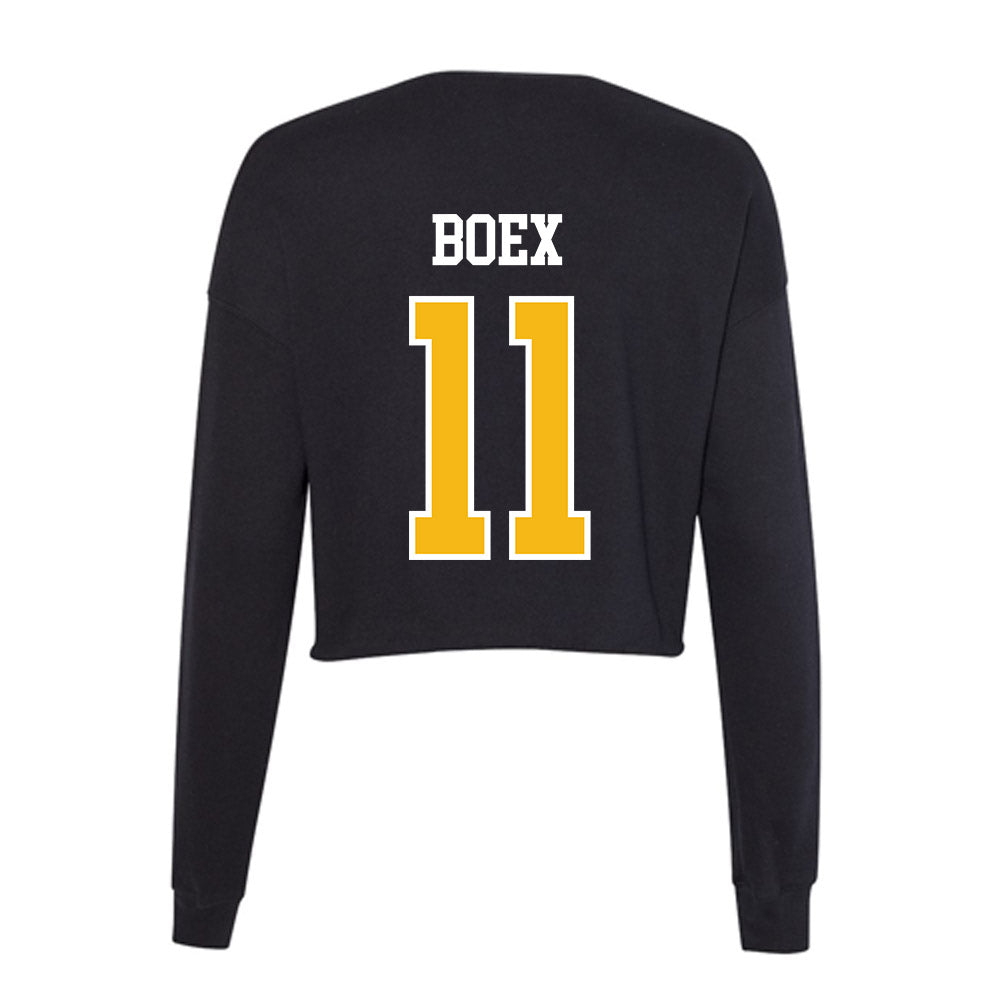 Northern Arizona - NCAA Women's Soccer : micala boex - Women's Cropped Crew Fleece-1