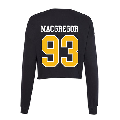 Northern Arizona - NCAA Football : Logan MacGregor - Women's Cropped Crew Fleece-1