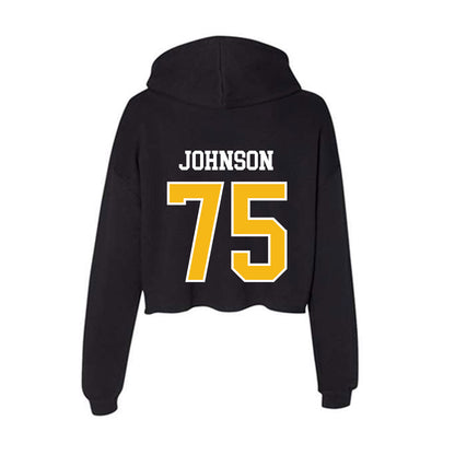 Northern Arizona - NCAA Football : Corey Johnson - Women's Crop Fleece Hoodie-1