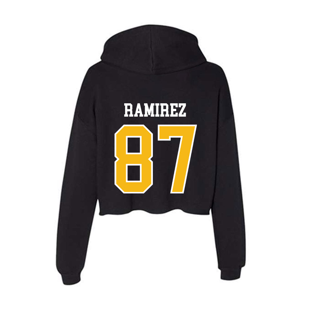 Northern Arizona - NCAA Football : Joseph Ramirez - Women's Crop Fleece Hoodie-1
