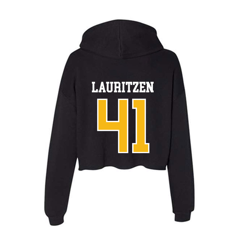 Northern Arizona - NCAA Football : Blake Lauritzen - Women's Crop Fleece Hoodie-1