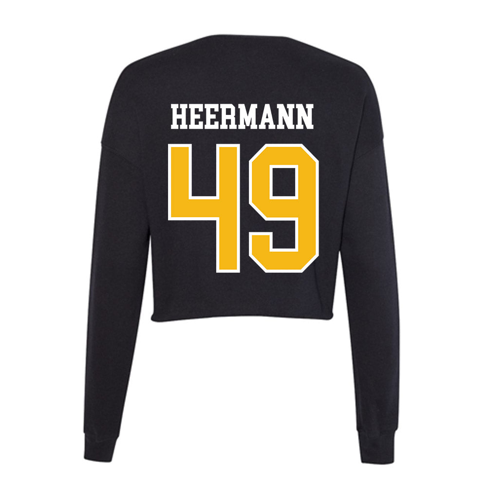 Northern Arizona - NCAA Football : Drew Heermann - Women's Cropped Crew Fleece-1