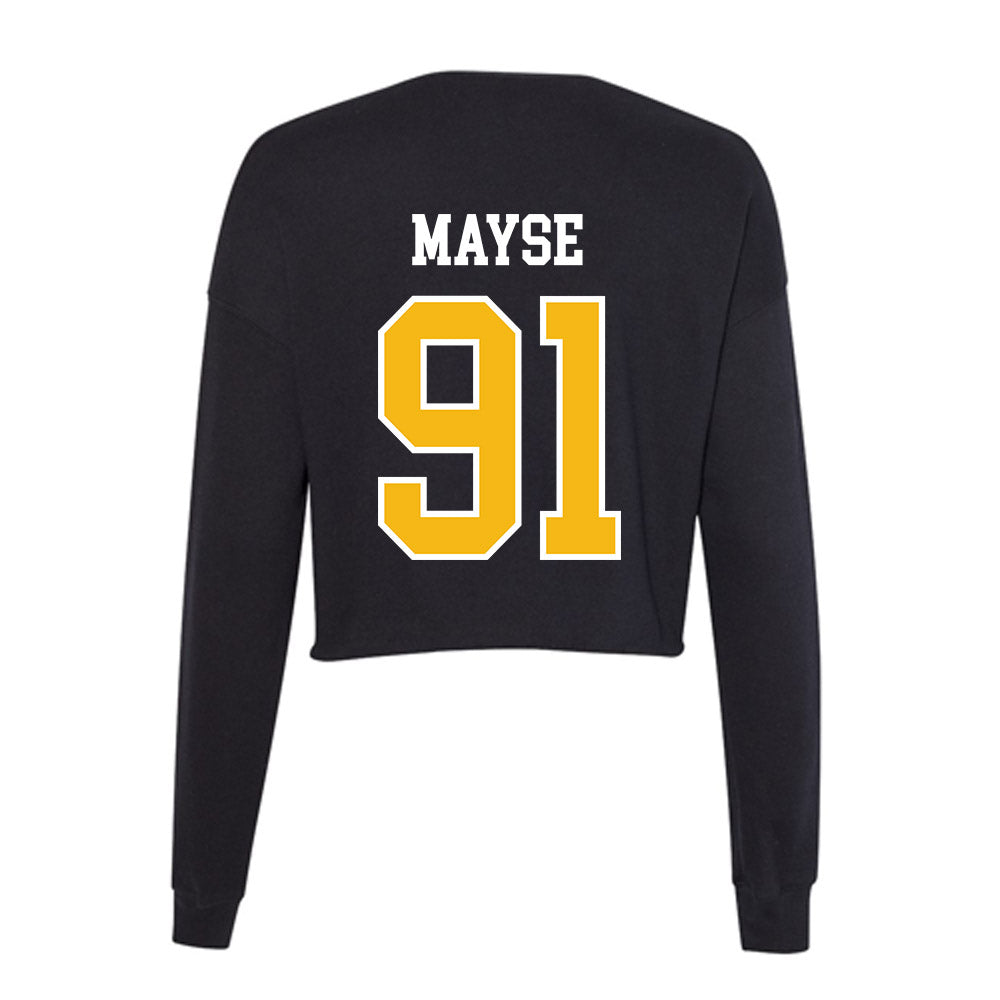 Northern Arizona - NCAA Football : Cole Mayse - Women's Cropped Crew Fleece-1