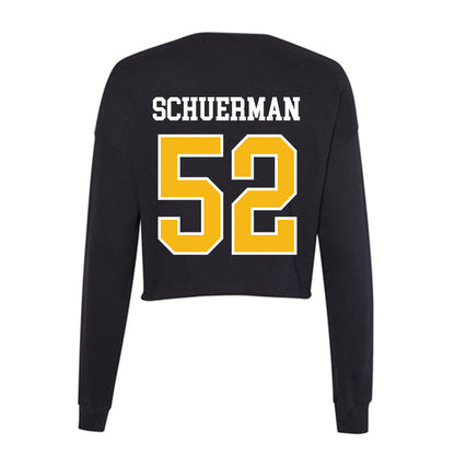 Northern Arizona - NCAA Football : Griffin Schuerman - Women's Cropped Crew Fleece-1