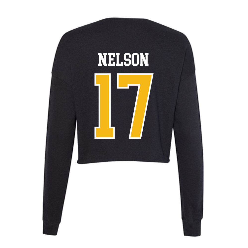 Northern Arizona - NCAA Football : Blaise Nelson - Women's Cropped Crew Fleece-1