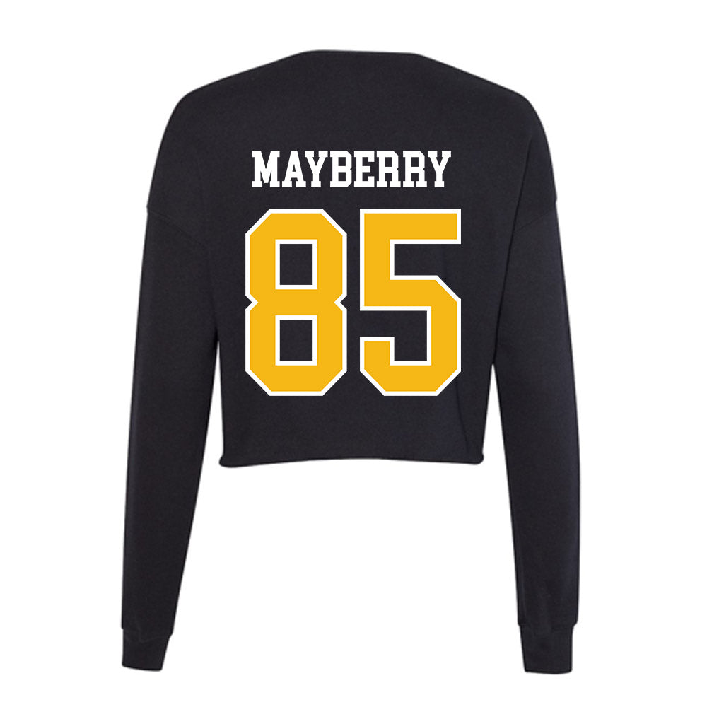 Northern Arizona - NCAA Football : Javery Mayberry - Women's Cropped Crew Fleece-1
