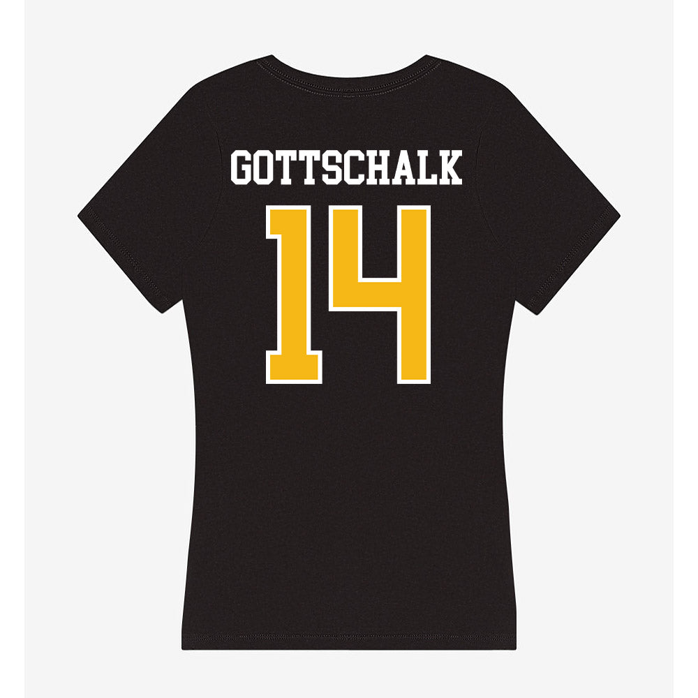 Northern Arizona - NCAA Women's Volleyball : Avery Gottschalk - Women's V-Neck T-Shirt-1