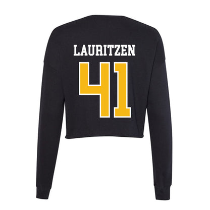 Northern Arizona - NCAA Football : Blake Lauritzen - Women's Cropped Crew Fleece-1